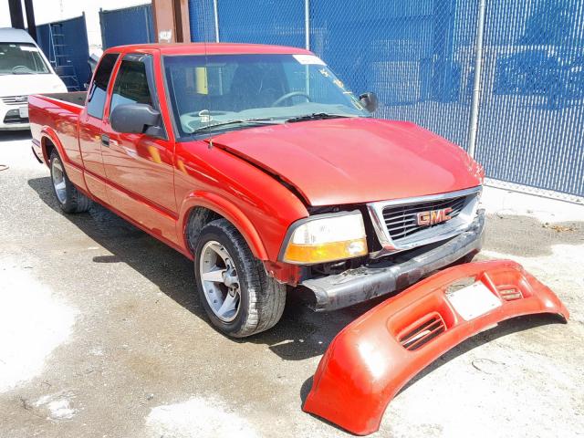 1GTCS19W028235930 - 2002 GMC SONOMA RED photo 1