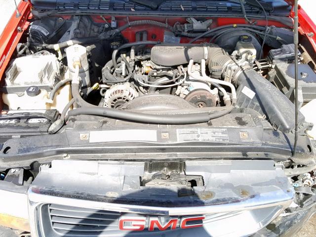 1GTCS19W028235930 - 2002 GMC SONOMA RED photo 7