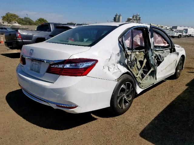 1HGCR2F32HA140705 - 2017 HONDA ACCORD LX WHITE photo 4