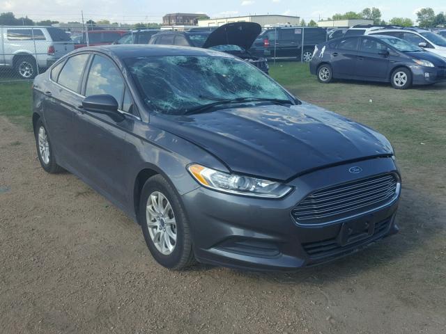 3FA6P0G74FR149793 - 2015 FORD FUSION S GRAY photo 1