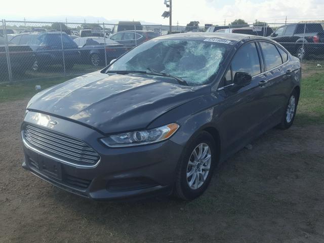 3FA6P0G74FR149793 - 2015 FORD FUSION S GRAY photo 2