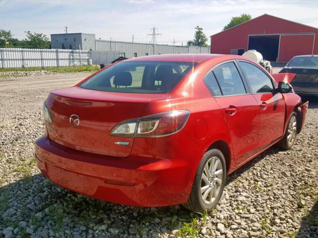 JM1BL1V78D1804509 - 2013 MAZDA 3 I RED photo 4