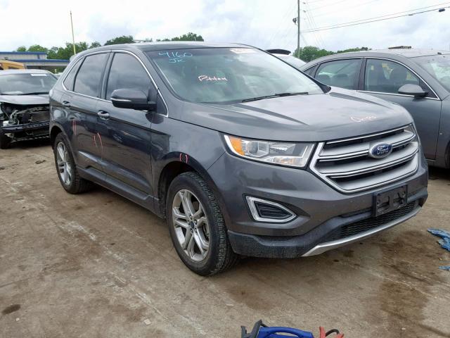 2FMTK3K97FBB06016 - 2015 FORD EDGE TITAN CHARCOAL photo 1