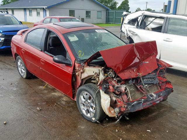 1B3ES56C23D250076 - 2003 DODGE NEON SXT RED photo 1