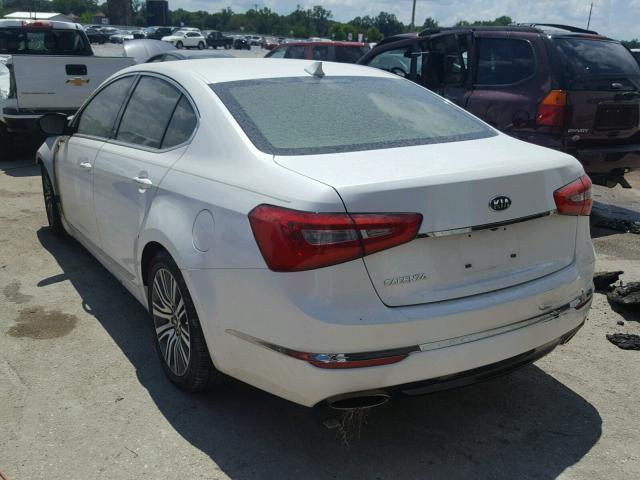 KNALN4D70G5215403 - 2016 KIA CADENZA LU WHITE photo 3