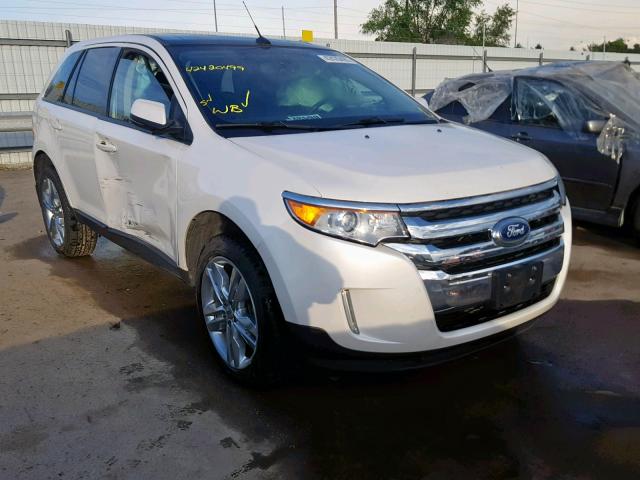 2FMDK4JCXEBA82557 - 2014 FORD EDGE SEL WHITE photo 1