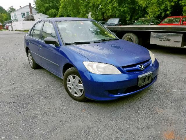 2HGES16354H576290 - 2004 HONDA CIVIC DX V BLUE photo 1