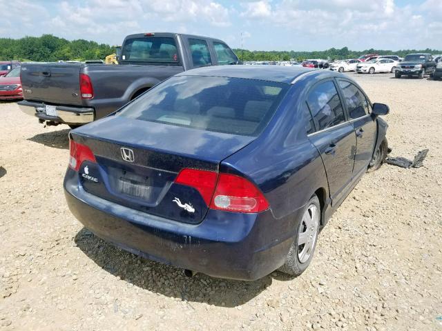 1HGFA16266L075879 - 2006 HONDA CIVIC DX BLUE photo 4