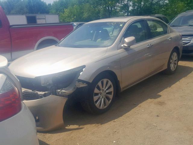 1HGCR2F84DA254680 - 2013 HONDA ACCORD EXL TAN photo 2