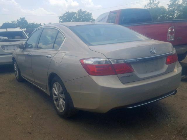 1HGCR2F84DA254680 - 2013 HONDA ACCORD EXL TAN photo 3