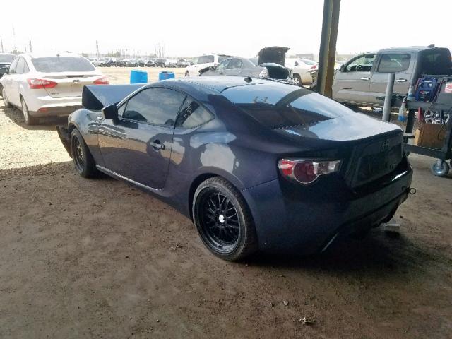 JF1ZNAA16D2733451 - 2013 TOYOTA SCION FR-S GRAY photo 3