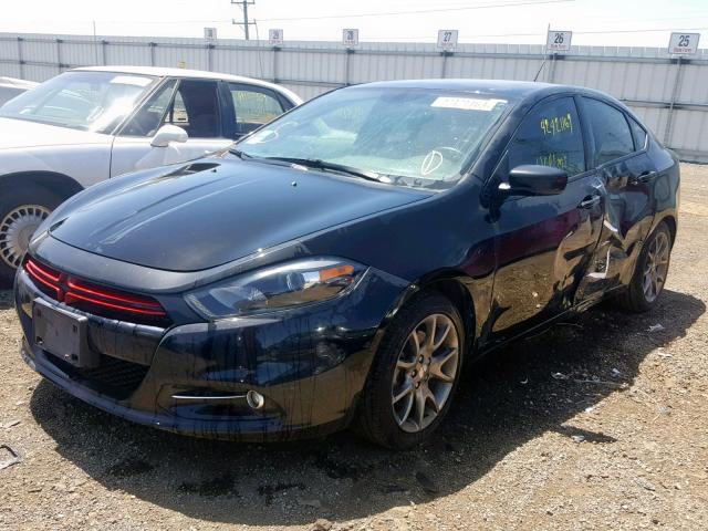 1C3CDFBH1DD133439 - 2013 DODGE DART SXT BLACK photo 2