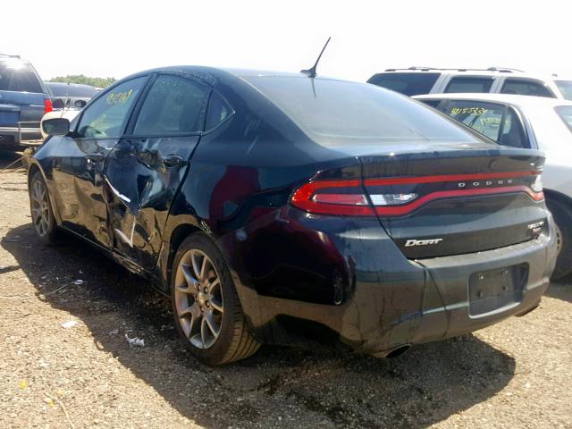 1C3CDFBH1DD133439 - 2013 DODGE DART SXT BLACK photo 3