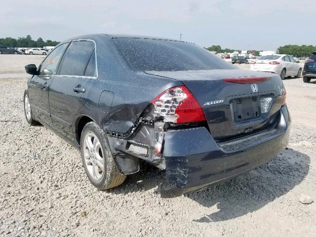 1HGCM56396A019845 - 2006 HONDA ACCORD SE GRAY photo 3