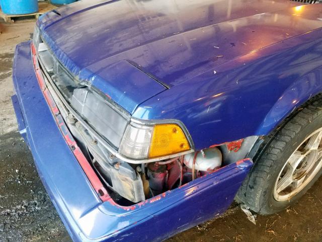 JHMBA3245HC015836 - 1987 HONDA PRELUDE 2. BLUE photo 9