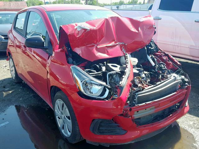 KL8CB6SA8JC425944 - 2018 CHEVROLET SPARK LS RED photo 1