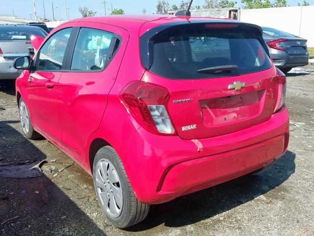 KL8CB6SA8JC425944 - 2018 CHEVROLET SPARK LS RED photo 3