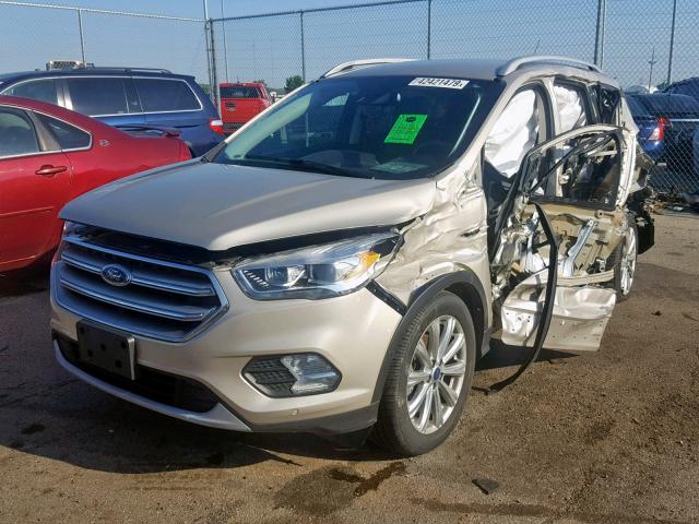 1FMCU0JD2HUC63724 - 2017 FORD ESCAPE TIT GOLD photo 2