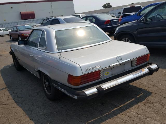 WDBBA45A9DB020807 - 1983 MERCEDES-BENZ 380 SL SILVER photo 3