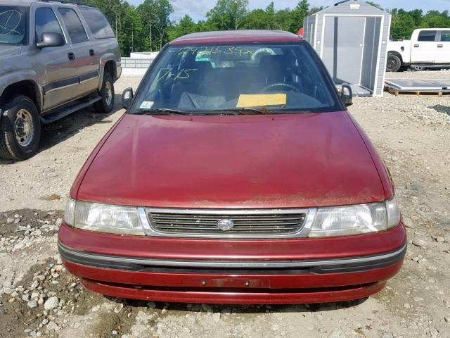 4S3BJ6335R7946971 - 1994 SUBARU LEGACY L RED photo 9