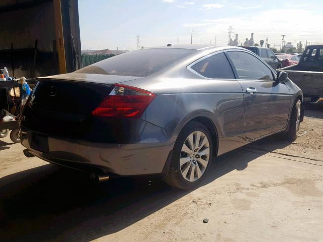 1HGCS22879A012323 - 2009 HONDA ACCORD EXL GRAY photo 4