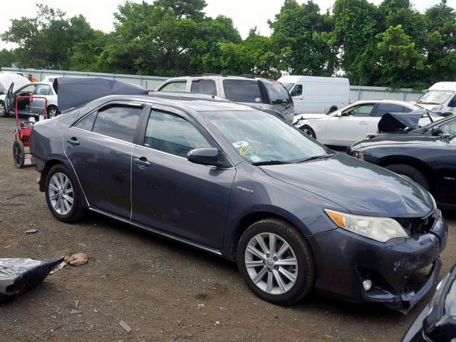 4T1BD1FK7DU066485 - 2013 TOYOTA CAMRY HYBR GRAY photo 1