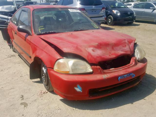 1HGEJ6128WL074619 - 1998 HONDA CIVIC DX RED photo 1