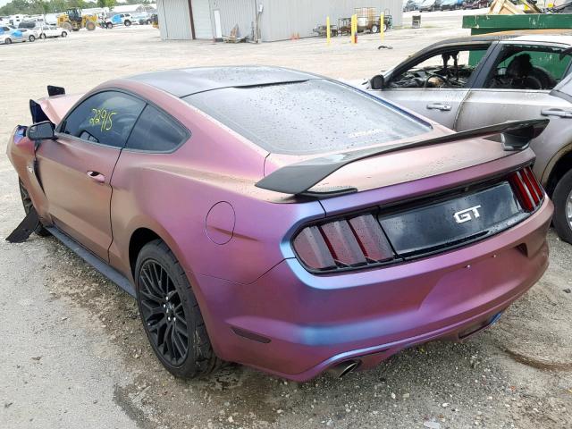 1FA6P8CF6H5276272 - 2017 FORD MUSTANG GT TWO TONE photo 3