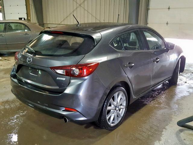 JM1BN1L79H1112035 - 2017 MAZDA 3 TOURING GRAY photo 4