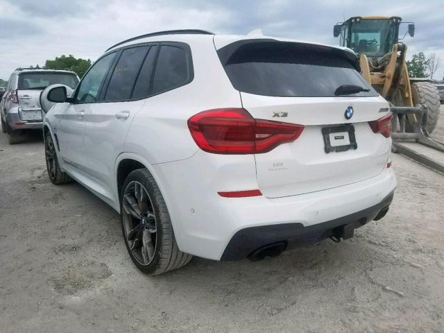 5UXTS3C55J0Y94917 - 2018 BMW X3 XDRIVEM WHITE photo 3