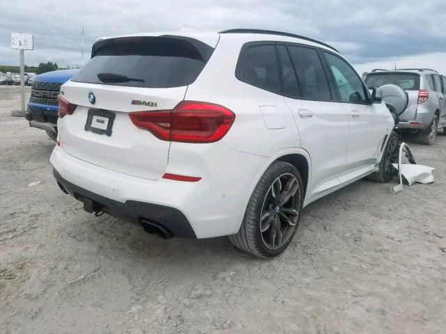 5UXTS3C55J0Y94917 - 2018 BMW X3 XDRIVEM WHITE photo 4