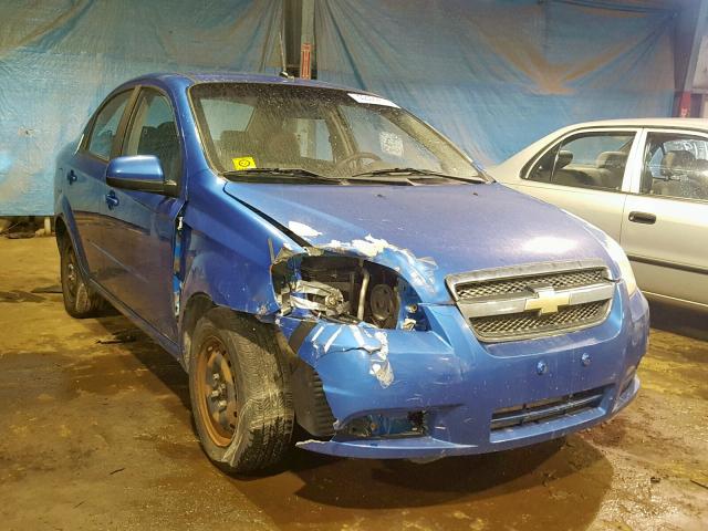 KL1TD56E89B391635 - 2009 CHEVROLET AVEO LS BLUE photo 1