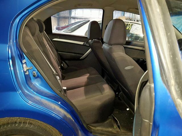 KL1TD56E89B391635 - 2009 CHEVROLET AVEO LS BLUE photo 6