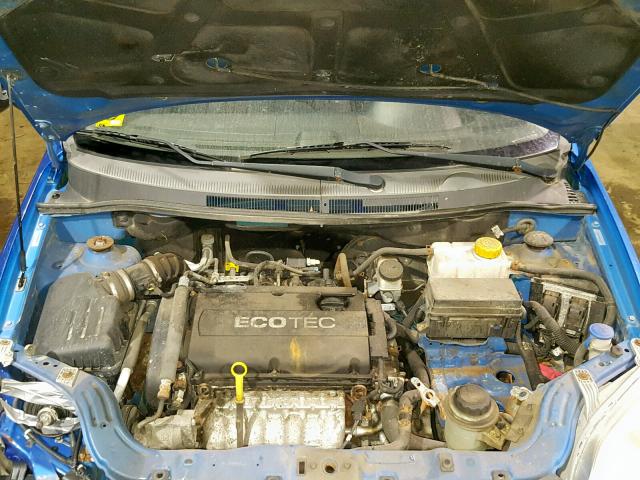 KL1TD56E89B391635 - 2009 CHEVROLET AVEO LS BLUE photo 7