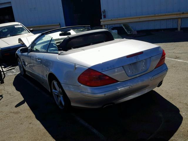 WDBSK75FX5F090897 - 2005 MERCEDES-BENZ SL 500 SILVER photo 3