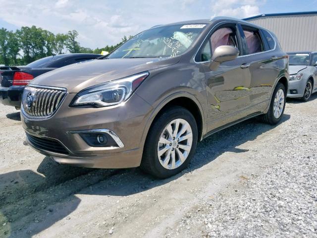 LRBFXBSA9HD147959 - 2017 BUICK ENVISION E BROWN photo 2