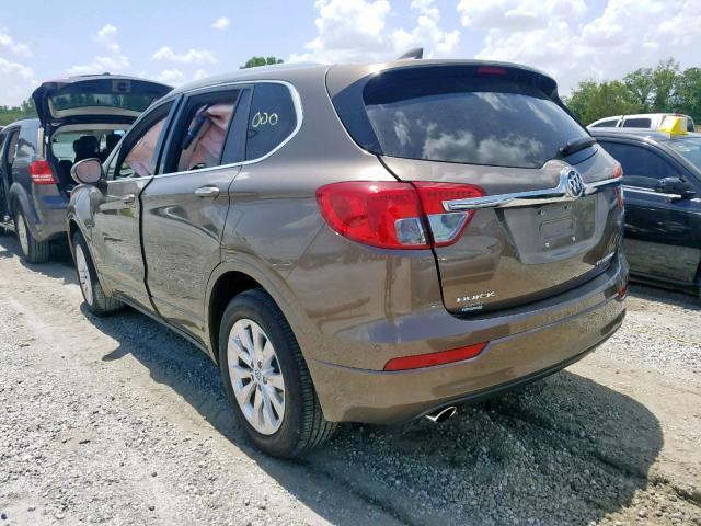 LRBFXBSA9HD147959 - 2017 BUICK ENVISION E BROWN photo 3