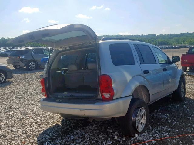 1D4HB58N24F233653 - 2004 DODGE DURANGO LI SILVER photo 4