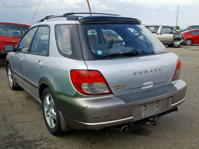 JF1GG68553G809864 - 2003 SUBARU IMPREZA OU SILVER photo 3