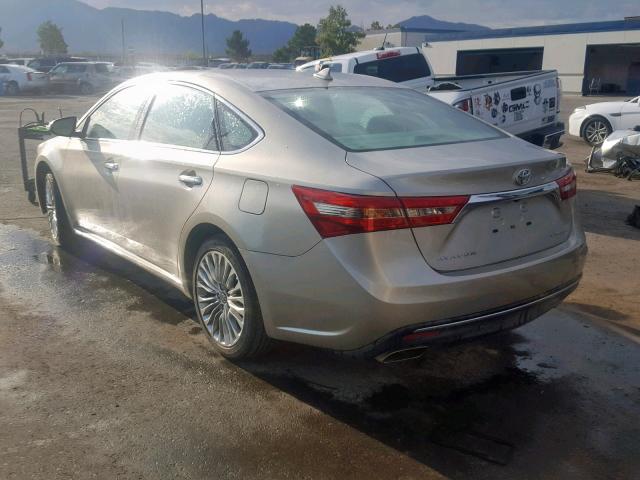 4T1BK1EB6JU287451 - 2018 TOYOTA AVALON XLE GOLD photo 3