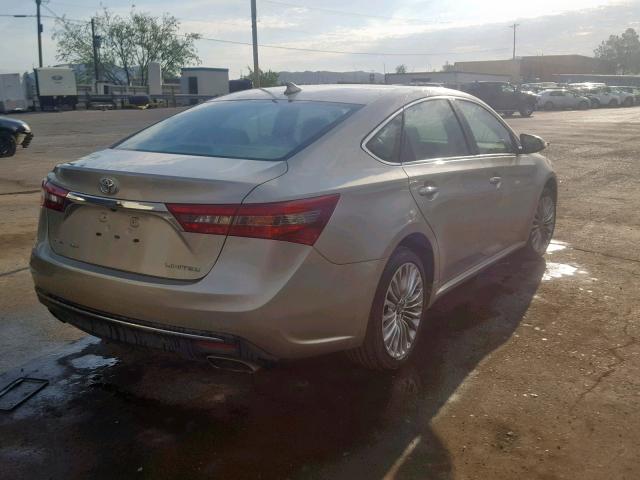 4T1BK1EB6JU287451 - 2018 TOYOTA AVALON XLE GOLD photo 4