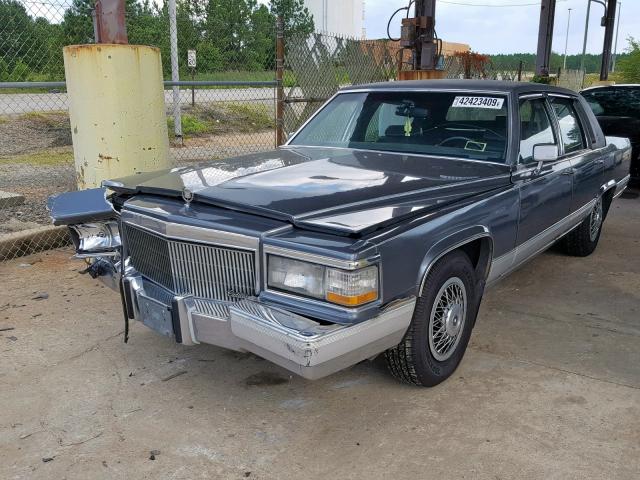 1G6DW5476MR714692 - 1991 CADILLAC BROUGHAM GRAY photo 2