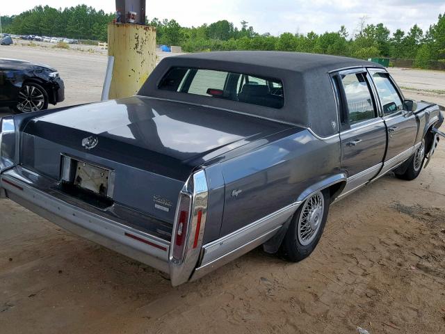 1G6DW5476MR714692 - 1991 CADILLAC BROUGHAM GRAY photo 4