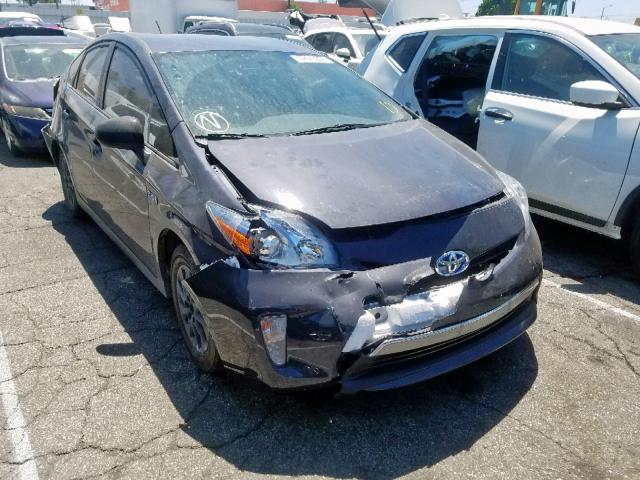 JTDKN3DP5F3073715 - 2015 TOYOTA PRIUS PLUG GRAY photo 1