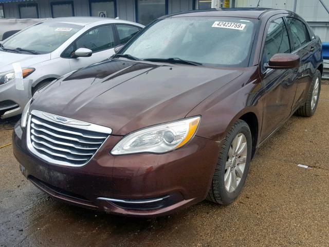 1C3CCBBG1CN169529 - 2012 CHRYSLER 200 TOURIN BROWN photo 2