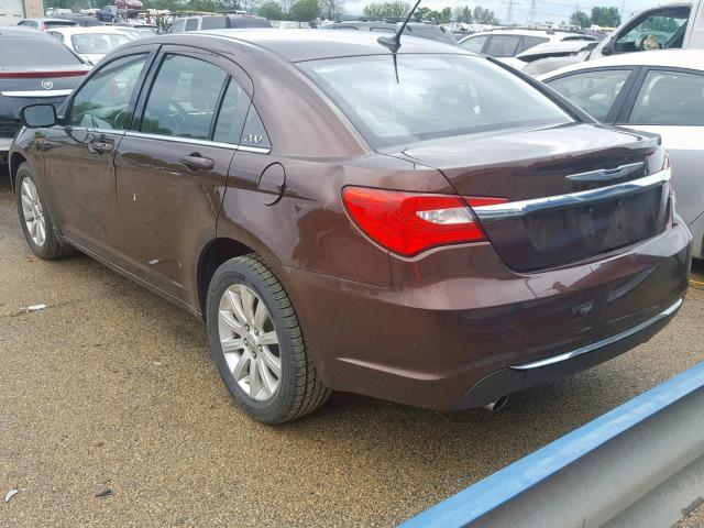 1C3CCBBG1CN169529 - 2012 CHRYSLER 200 TOURIN BROWN photo 3