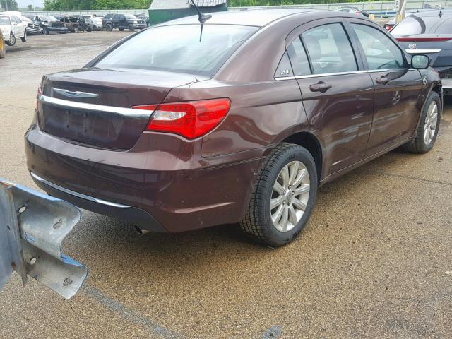 1C3CCBBG1CN169529 - 2012 CHRYSLER 200 TOURIN BROWN photo 4