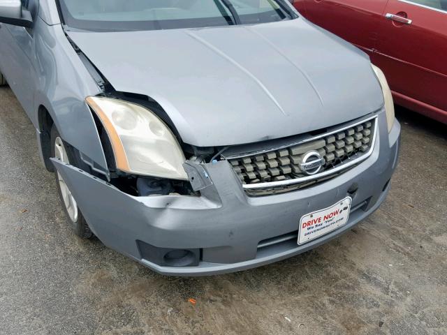 3N1AB61E47L622144 - 2007 NISSAN SENTRA 2.0 GRAY photo 9