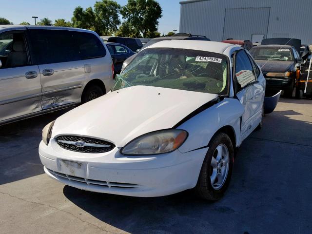 1FAFP52U41G109854 - 2001 FORD TAURUS LX WHITE photo 2