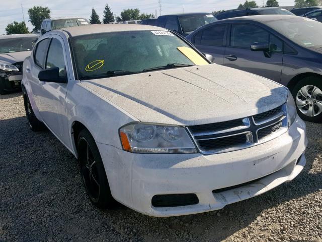 1B3BD4FB3BN617039 - 2011 DODGE AVENGER EX WHITE photo 1